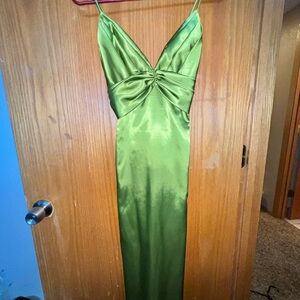 Aspeed Lime Satin Dress